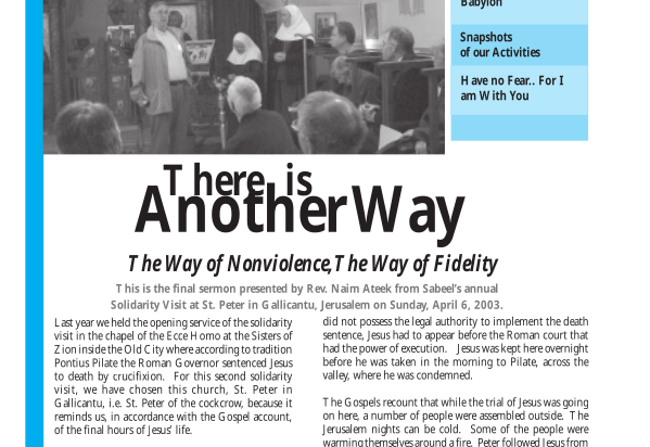 Issue 28, Spring 2003, There is Another Way