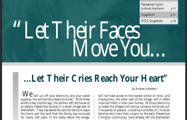 Issue 33, Summer 2004, Let Their Faces Move You