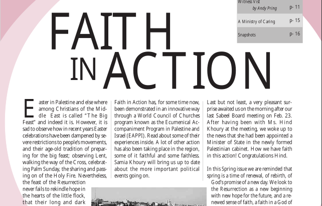 Issue 36, Spring 2005, Faith in Action