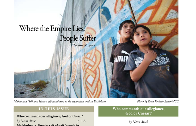 Issue 59, Winter 2010/2011, “Where empire lies, people suffer”