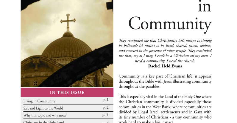 Issue 80, Summer 2019, “Living in Community”
